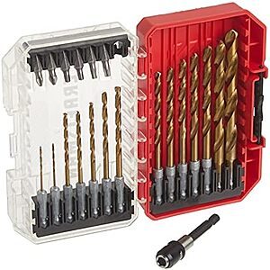 21-Piece CRAFTSMAN Titanium Nitride Coated Drill Bit Set/Screwdriver Set $20 