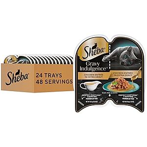 S&S] $16.14 | 12-Pack 2.6-Oz Sheba Gravy Indulgence Adult Wet Cat Food (Chicken) at Amazon ($1.34 each