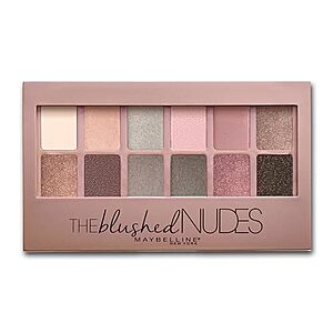 [S&S] $3.88* | 12-Color Maybelline The Blushed Nudes Eyeshadow Makeup Palette at Amazon