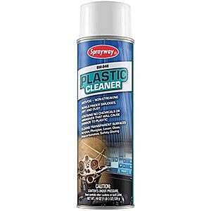 4.29 | 19-Oz Sprayway SW848 Aerosol Plastic Cleaner at Amazon