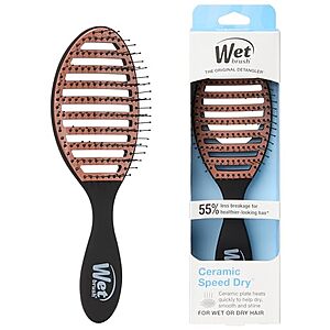 4.99* | Wet Brush Ceramic Speed Dry Detangling Hair Brush (Black) at Amazon