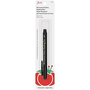 4.19 | Dritz 3087 The Fine Line Permanent Fabric Marker,Black at Amazon