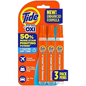 S&S,AC] $8.98* | 2 × 3-Count Tide To Go Pen ($4.49 each) at Amazon ($1.50 each