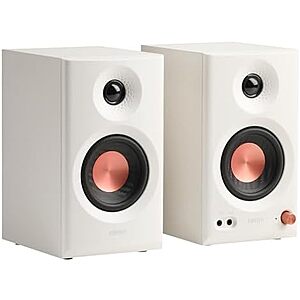 $99.98* | Edifier MR3 Bluetooth 5.4 Powered Studio Monitor Speakers (Pair, White) at Amazon