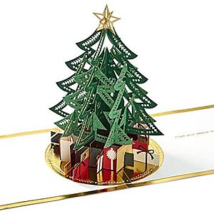 6.68 | Hallmark Signature Paper Wonder Pop Up Christmas Card (Christmas Tree) at Amazon
