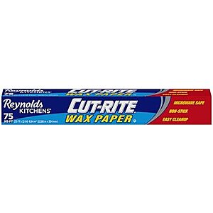 75 Sq. Ft. Reynolds Cut-Rite Wax Paper $1.40 w/ Subscribe & Save