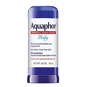 S&S,AC] $11.93 | 2 × Aquaphor Baby Healing Balm Stick ($5.97 each) at Amazon