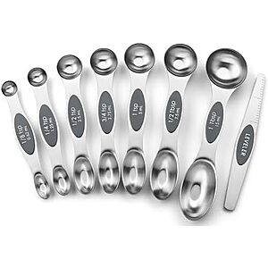 $8.49* | 8-Piece Spring Chef Stainless Steel Magnetic Measuring Spoons Set w/ Leveler at Amazon