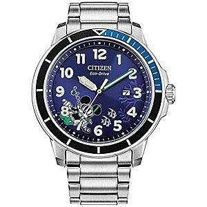 46mm Citizen Men's Eco-Drive Disney Mickey Mouse Scuba Watch $209 + Free Shipping