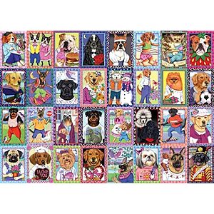 6.99 | 1000-Piece Wonder Forge Jigsaw Puzzle for Adults (Dandy Dogs) at Amazon