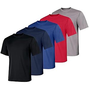 $12* | 5-Pack Hanes Men's Cool DRI Performance T-Shirts at Amazon
