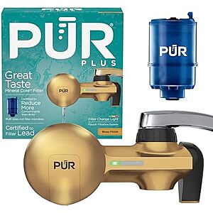 YMMV,AC] $25.80 | PUR Plus Faucet Mount Water Filtration System with Lead Reducing Mineral Core Filter at Amazon