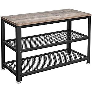 AC] $28.97 | VASAGLE 3-Tier Shoe Rack at Amazon
