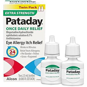 Select Accts: 2-Pack 2.5ml Pataday Once Daily Extra Strength Eye Relief Drops $16.65 w/ Subscribe & Save