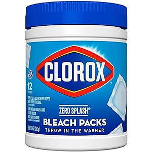 [S&S] $17.16 | 3 &times; 12-Count Clorox Control Bleach Packs Regular Laundry Packs ($5.72 each) + $10 credit at Amazon