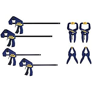 $21.79* | 8-Piece IRWIN QUICK-GRIP Clamps Set at Amazon