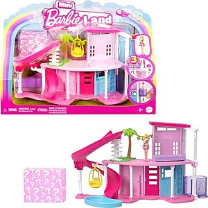 $4.32 | Barbie Mini BarbieLand Doll House Sets, Mini Dreamhouse with Surprise 1.5-inch Doll at Amazon