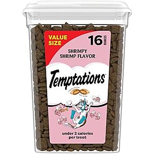16-Oz Temptations Classic Crunchy & Soft Cat Treats (Shrimpy Shrimp Flavor) $6.05 w/ Subscribe & Save