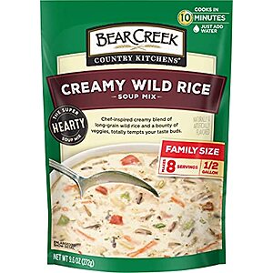 9.6-Oz BEAR CREEK Soup Mix (Creamy Wild Rice) $3.30 w/ Subscribe & Save