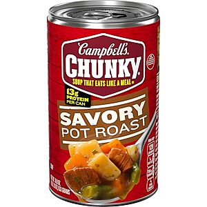 18.8-oz Campbell's Chunky Soup (Savory Pot Roast) 17 for $19.88 w/ Subscribe & Save