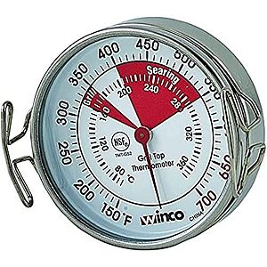 $4.80* | 2" Winco Grill Surface Thermometer w/ Pot Clip at Amazon