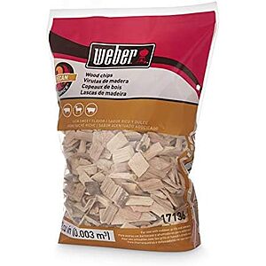 $4.49* | 2-lbs Weber Wood Chips for Grilling and Smoking at Amazon