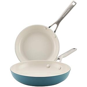 2-Piece KitchenAid Hard Anodized Ceramic Induction Nonstick Frying Pans Set $49 + Free Shipping