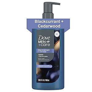 [SnS, AC] $6.89* | 26-Oz DOVE MEN + CARE Body Wash (Blackcurrant + Cedarwood) at Amazon