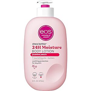 [SnS, AC] $5.58* | 16oz eos Shea Better 24 Hour Moisture Body Lotion (Jasmine Peach) at Amazon