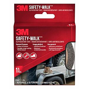 [SnS, AC] $10.07* | 2 × 3M Safety-Walk Slip Resistant Tape, 1 in x 15 ft ($5.03 each) at Amazon