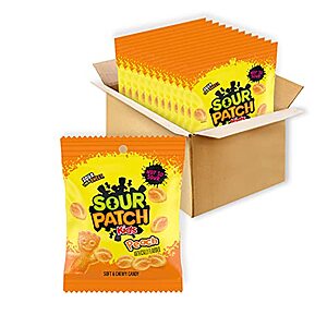 [SnS, AC] $9.31 | 12-Pack 3.56-Oz Sour Patch Kids Peach Soft & Chewy Candy at Amazon