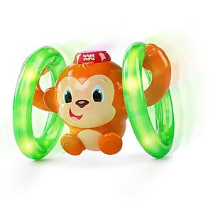 $10 | Bright Starts Roll & Glow Monkey Crawling Baby Toy with Lights and Sounds at Amazon