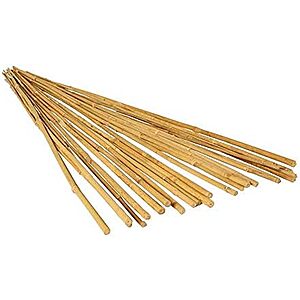 25-Pack 4' GROW!T Hydrofarm HGBB4 4' Natural Bamboo Stake $7.25 