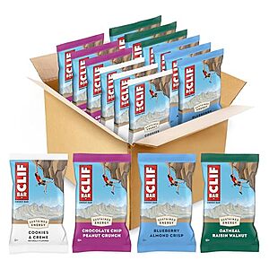 [SnS, AC] $7.11* | 12-Pack 2.4-Oz Clif Bar Variety Pack (4 Flavors) at Amazon