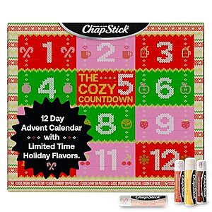 Select Accounts: 12-Pack ChapStick 12 Days Advent Calendar Lip Balm (Various) $8.40 w/ Subscribe & Save