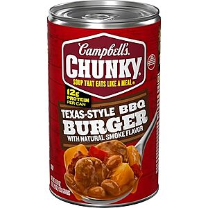3-Count 18.8-Oz Campbell's Chunky Soup (Texas-Style BBQ Burger) $4.65 w/ Subscribe & Save