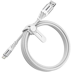 $13.97 | OtterBox Premium USB-A to Lightning Cable, 2M - Cloud White at Amazon