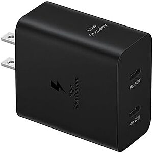 SAMSUNG 50W USB-C Duo Power Adapter Wall Charger $24