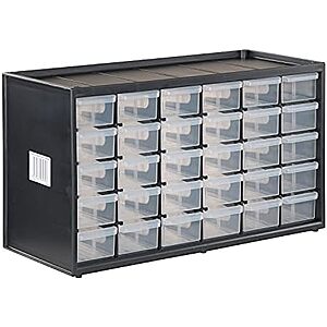 Craftsman 30-Drawer Storage Organizer (30"D x 8"W x 6"H) $17 