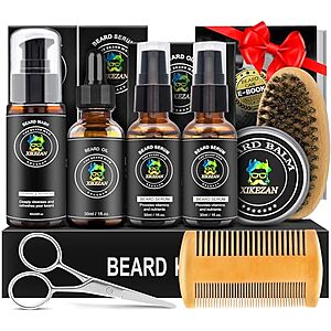 $9.99* | XIKEZAN Men's Beard Grooming & Care Kit (Sweet Orange) at Amazon