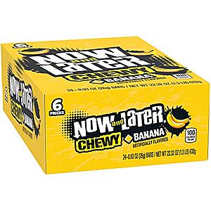 [SnS, AC] $23.47 | 3 × 24-Pack 0.93-Oz Now and Later Chewy Candy (Banana) ($7.82 each) at Amazon