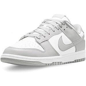 $95 | Nike Men's Dunk Low Retro Sneaker, White/Grey Fog, Size 7.5-11 at Amazon