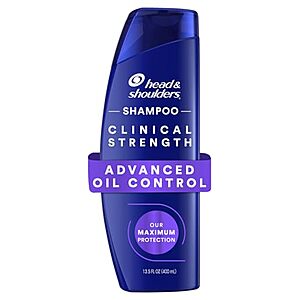 [SnS, AC] $7.39* | 13.5-Oz Head & Shoulders Clinical Strength Advanced Oil Control Dandruff Shampoo at Amazon