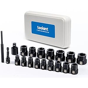 $19.79* | 19-Piece toolant Impact Bolt & Nut Remover Set at Amazon
