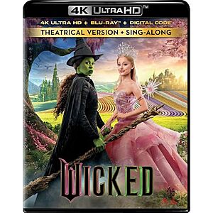 $14.99 | Wicked (4K Ultra HD + Blu-ray + Digital) at Amazon