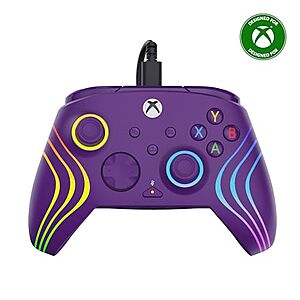 $30.87 | Turtle Beach Afterglow Wave Wired RGB Gaming Controller - Licensed for Xbox Series X|S, Xbox One & Windows PCs at Amazon