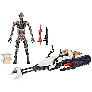 $5.49 | Star Wars Epic World of Action 4" Scale Action Figure & Vehicle Set (IG-11 & Grogu w/ Speeder Bike) at Amazon