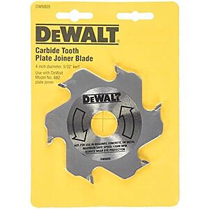 $20.30 | DEWALT Plate Joiner Carbide Blade DW6805 at Amazon