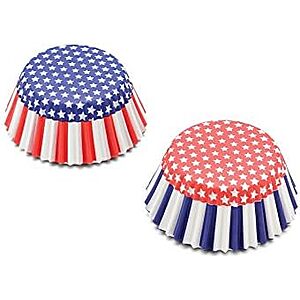 $3.49 | Fox Run Patriotic Paper Muffin and Cupcake Liners, Set of 50 at Amazon