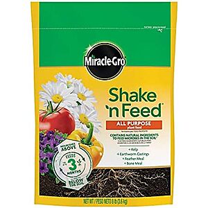 [SnS] $12.24* | 8-lb Miracle-Gro Shake 'N Feed All Purpose Plant Food at Amazon